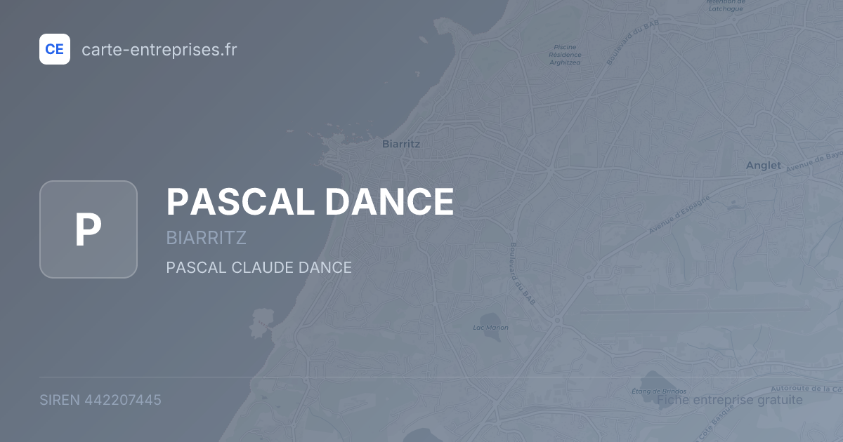PASCAL DANCE — 442207445 — fiche entreprise