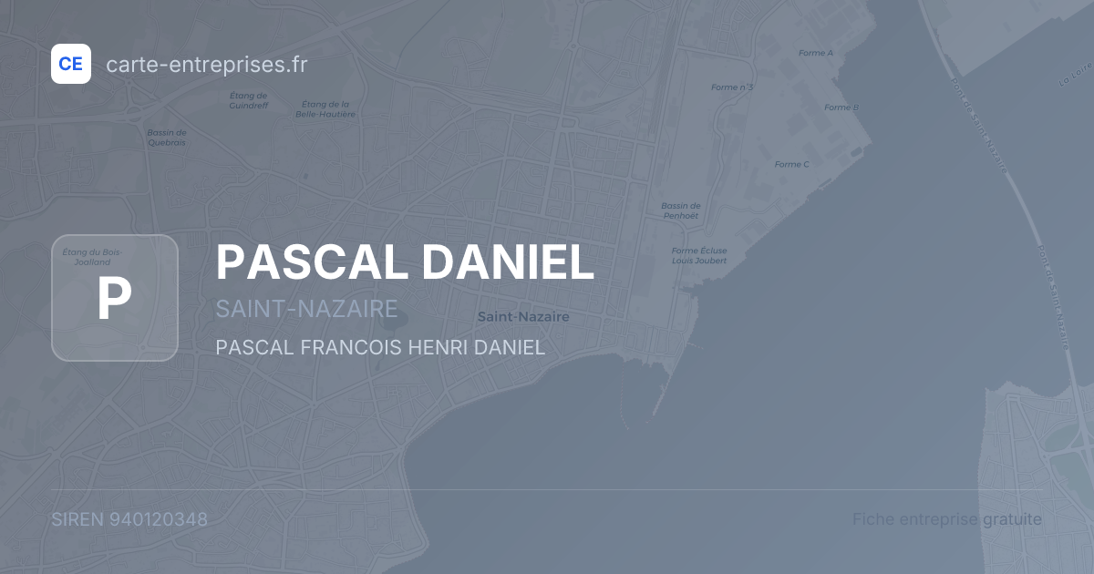 PASCAL DANIEL — 940120348 — fiche entreprise