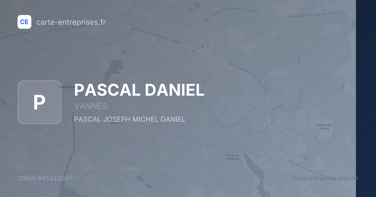 PASCAL DANIEL — 945343697 — fiche entreprise