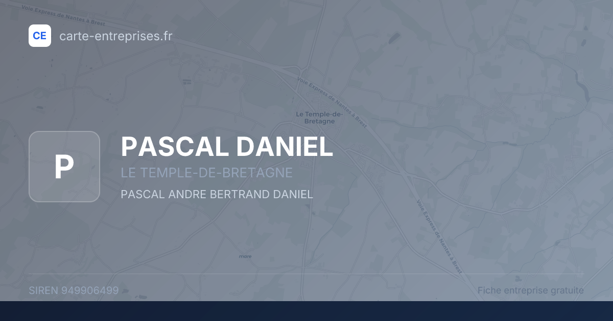 PASCAL DANIEL — 949906499 — fiche entreprise