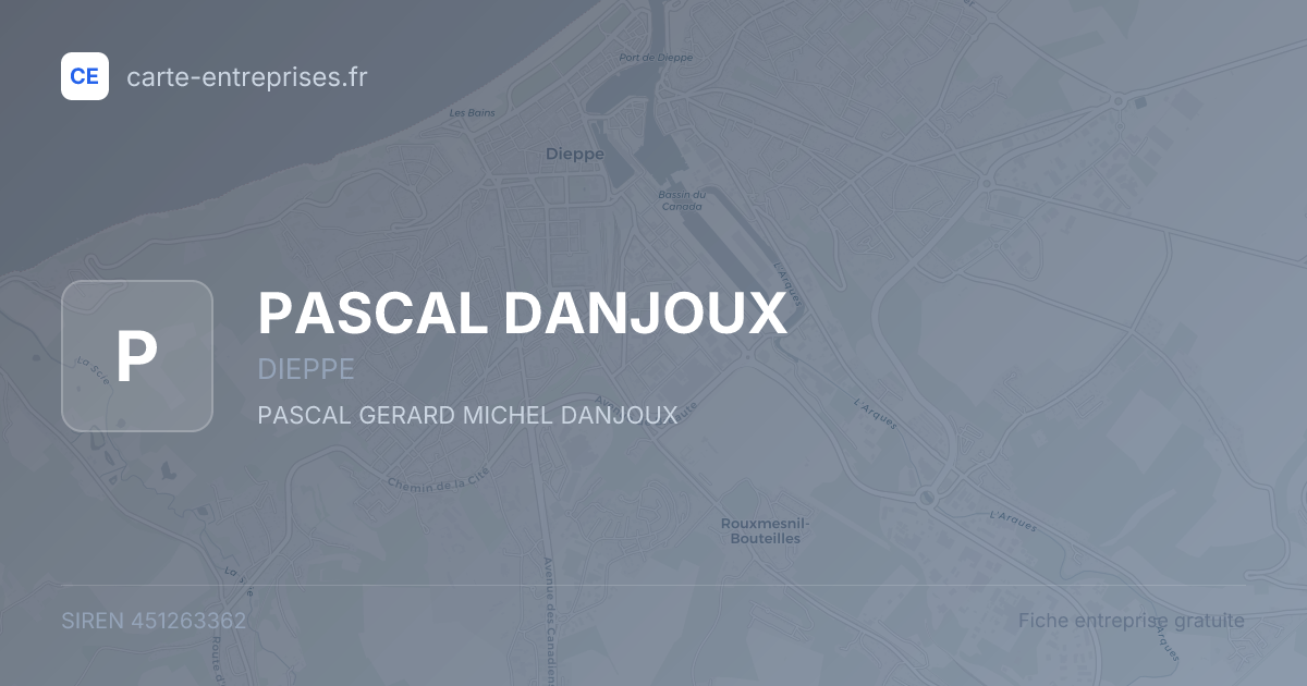 PASCAL DANJOUX — 451263362 — fiche entreprise