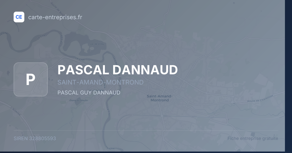 PASCAL DANNAUD — 328805593 — fiche entreprise