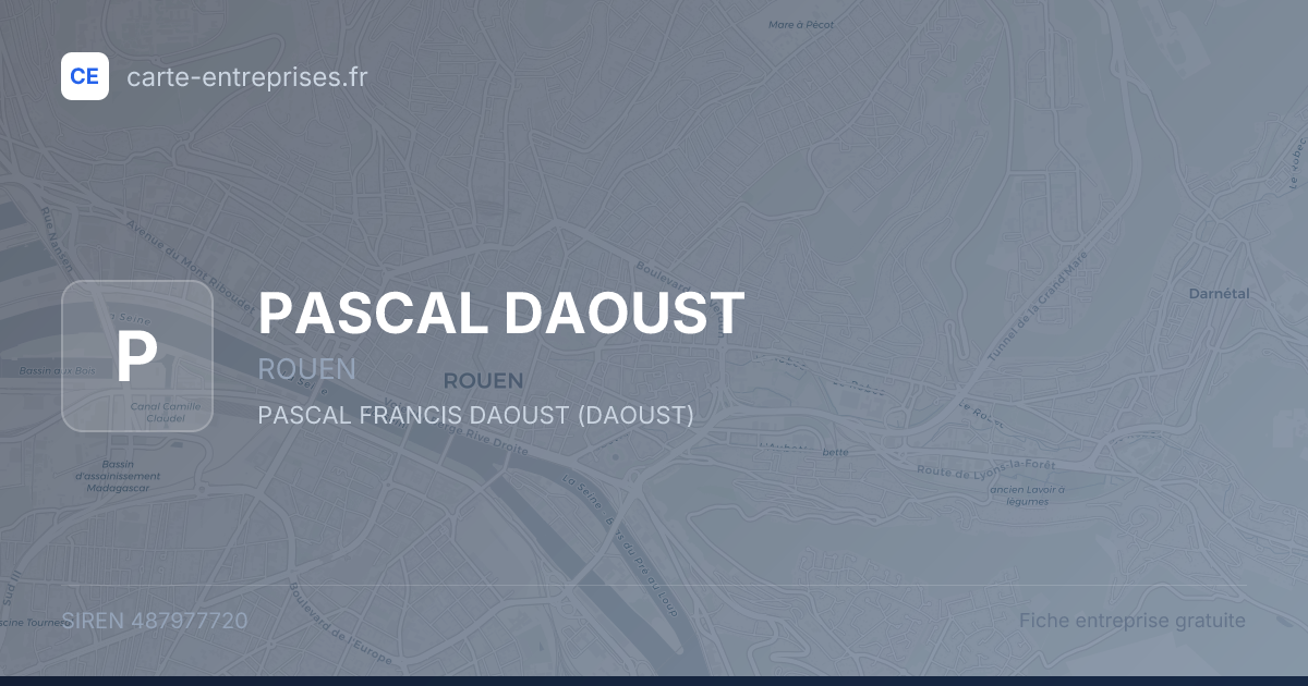 PASCAL DAOUST — 487977720 — fiche entreprise
