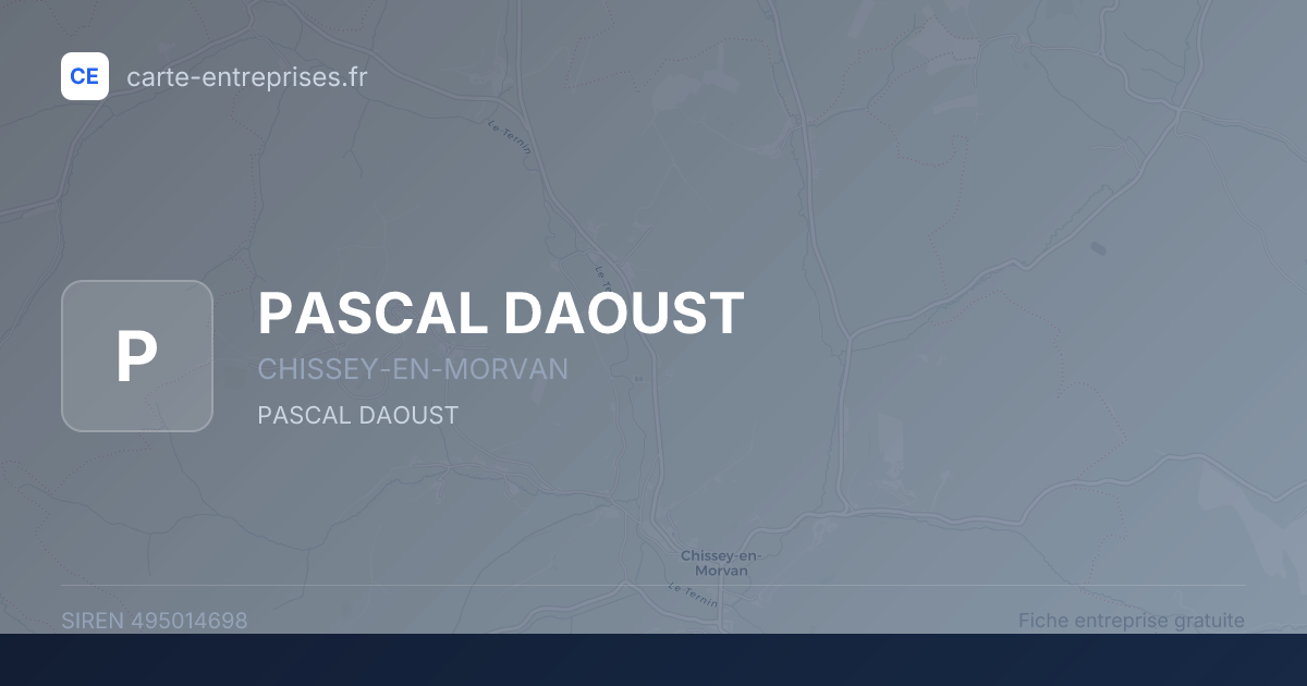 PASCAL DAOUST — 495014698 — fiche entreprise
