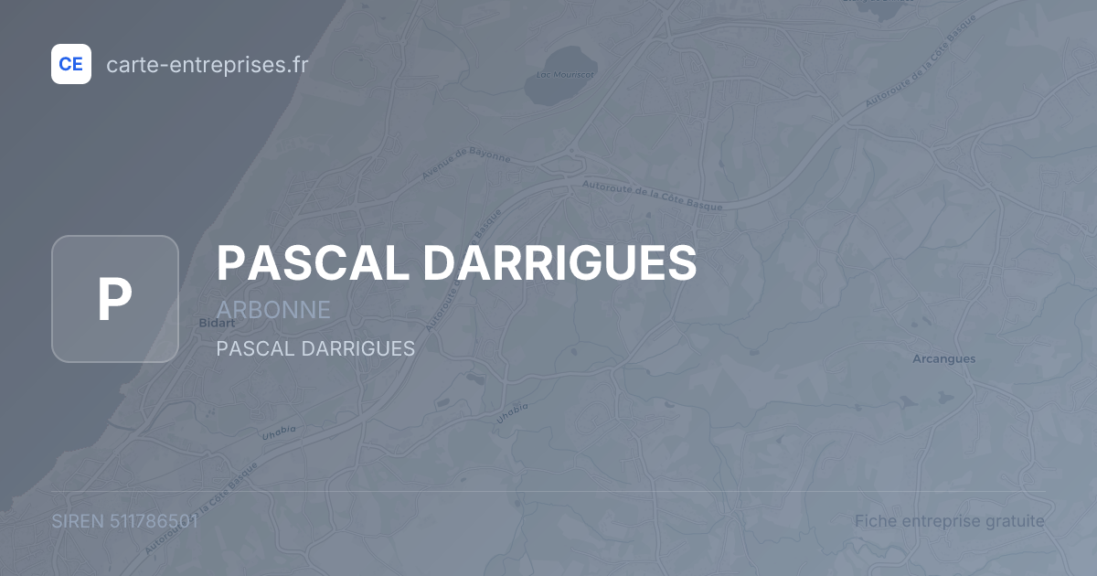 PASCAL DARRIGUES — 511786501 — fiche entreprise