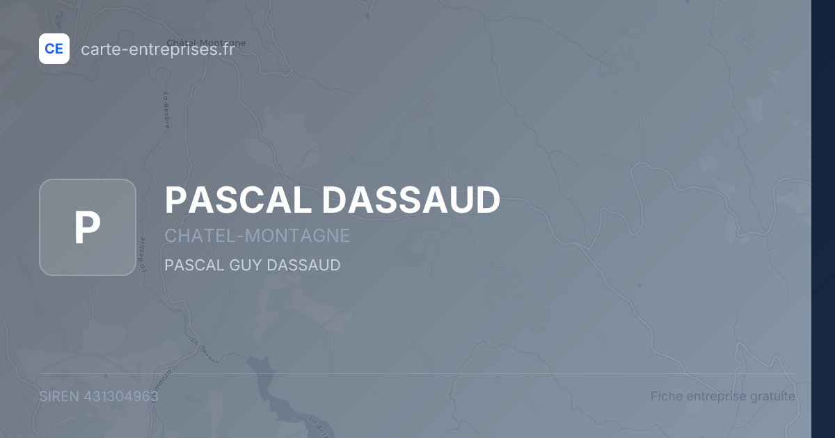 PASCAL DASSAUD — 431304963 — fiche entreprise