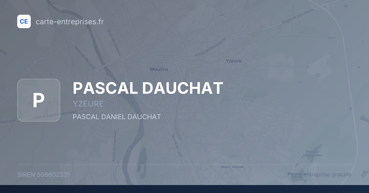 PASCAL DAUCHAT — 508602331 — fiche entreprise