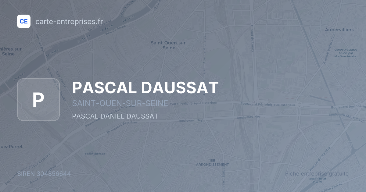 PASCAL DAUSSAT — 304856644 — fiche entreprise
