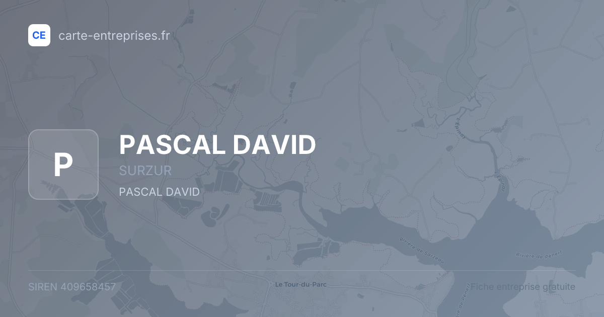 PASCAL DAVID — 409658457 — fiche entreprise