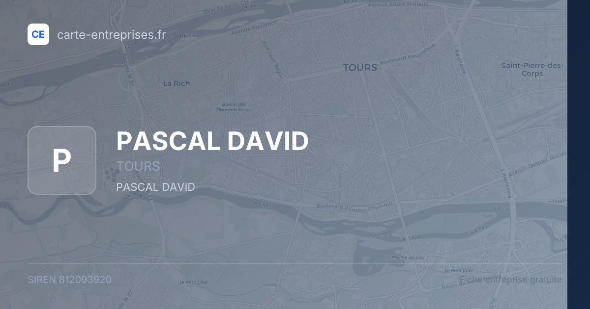 PASCAL DAVID — 812093920 — fiche entreprise