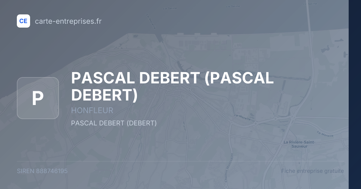 PASCAL DEBERT — 888746195 — fiche entreprise