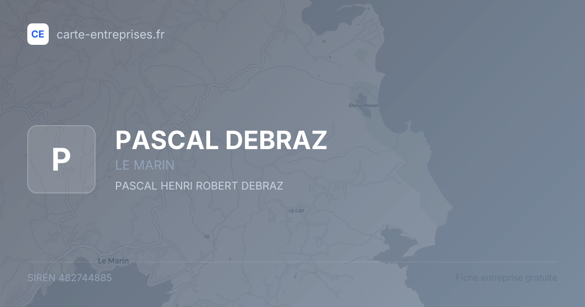 PASCAL DEBRAZ — 482744885 — fiche entreprise