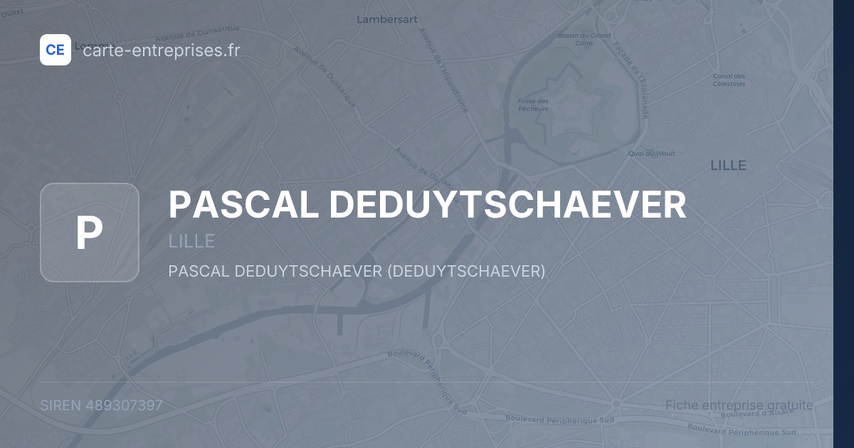 PASCAL DEDUYTSCHAEVER — 489307397 — fiche entreprise