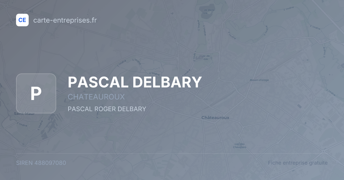PASCAL DELBARY — 488097080 — fiche entreprise