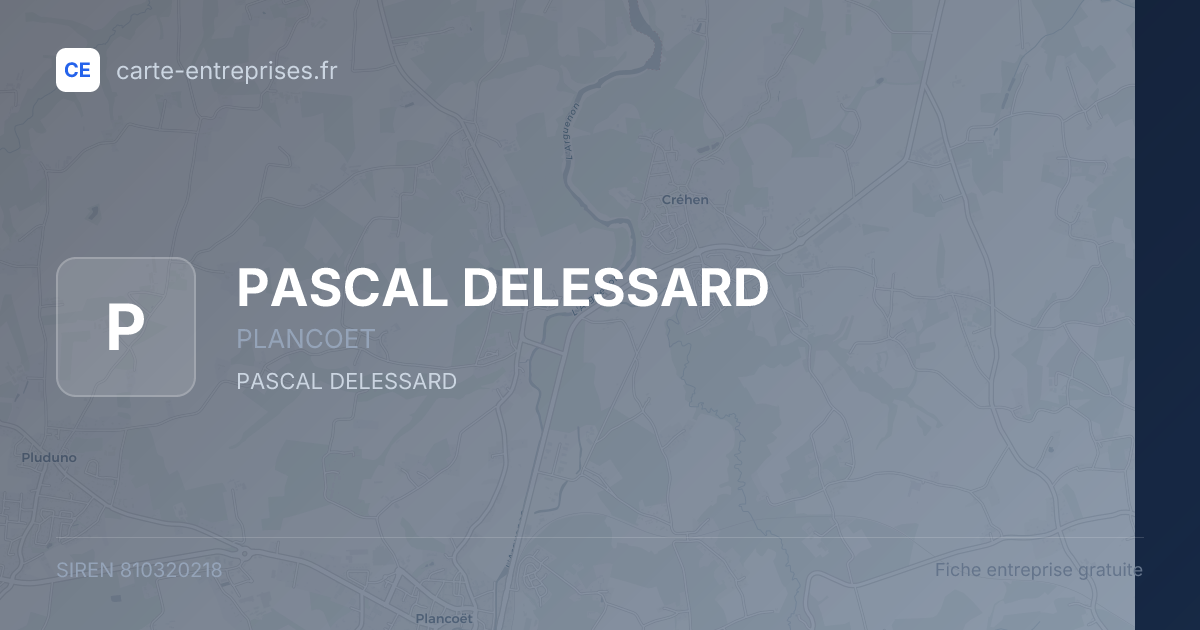 PASCAL DELESSARD — 810320218 — fiche entreprise