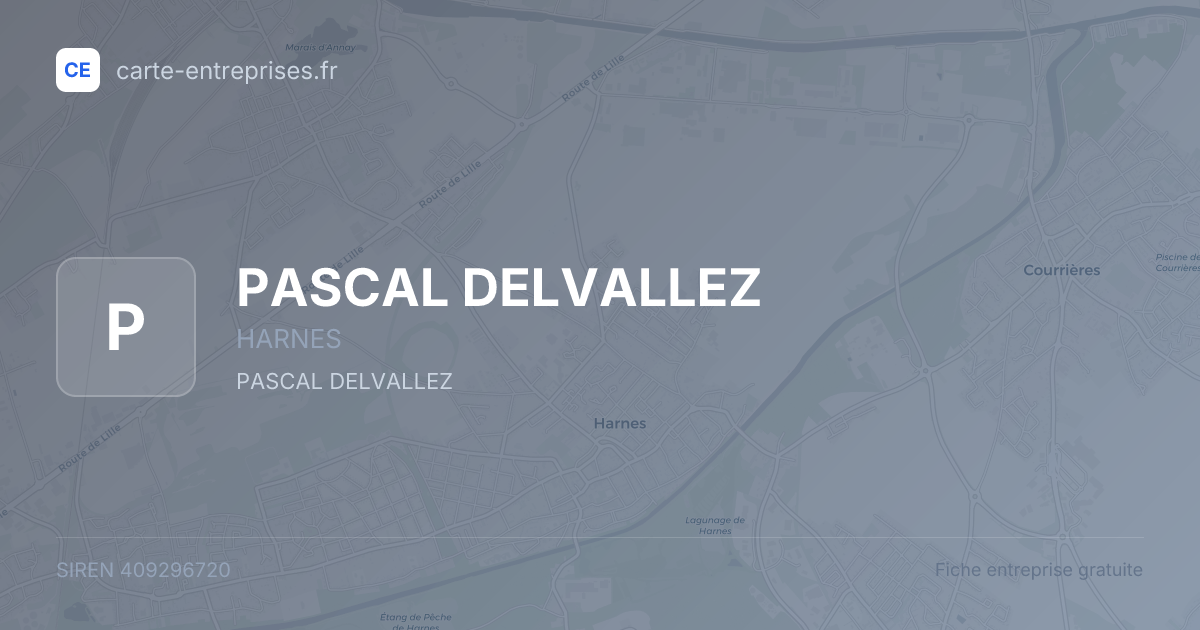 PASCAL DELVALLEZ — 409296720 — fiche entreprise