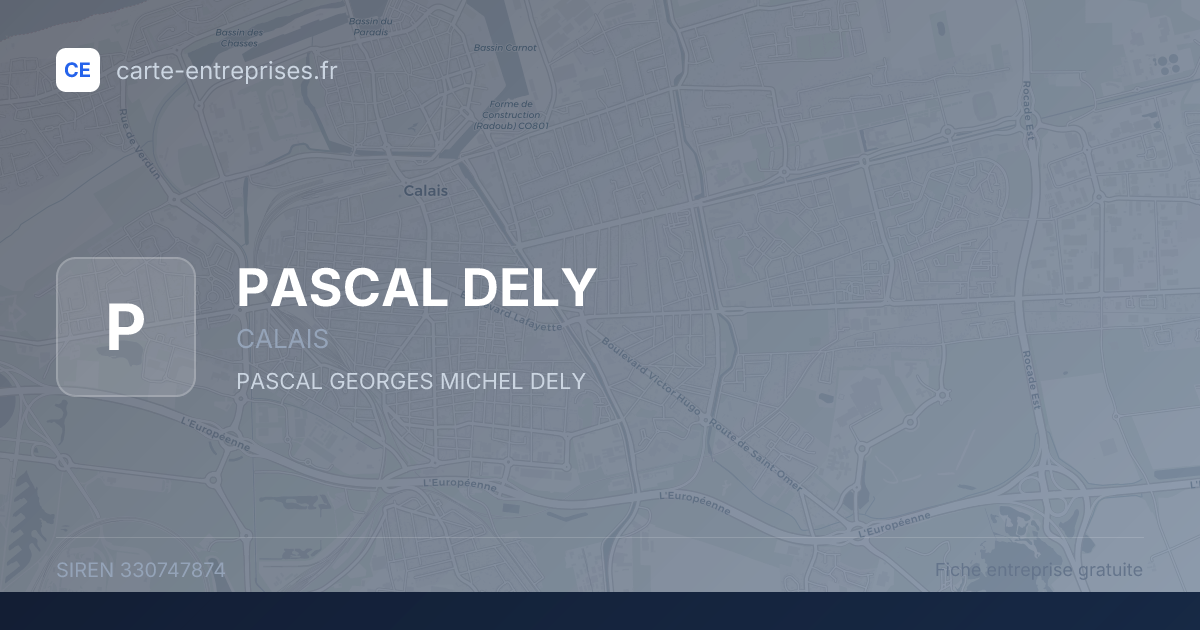 PASCAL DELY — 330747874 — fiche entreprise