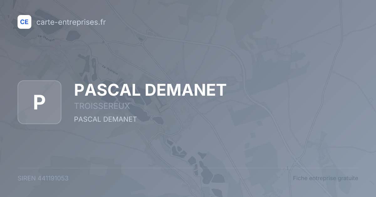 PASCAL DEMANET — 441191053 — fiche entreprise
