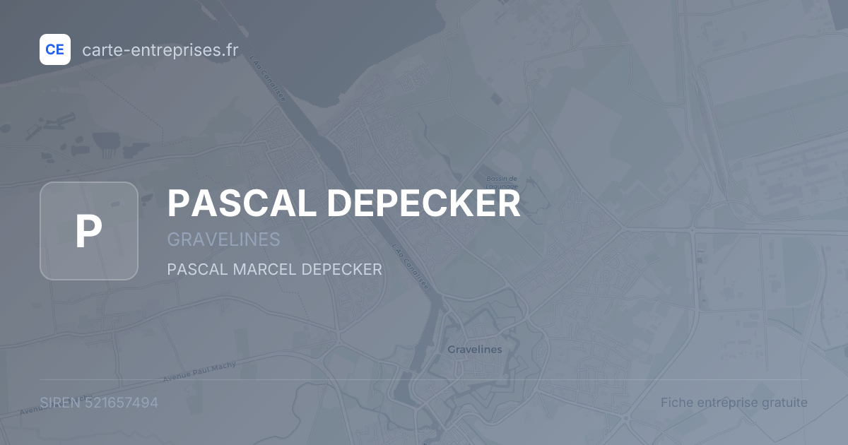 PASCAL DEPECKER — 521657494 — fiche entreprise