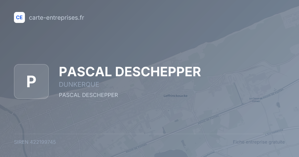 PASCAL DESCHEPPER — 422199745 — fiche entreprise