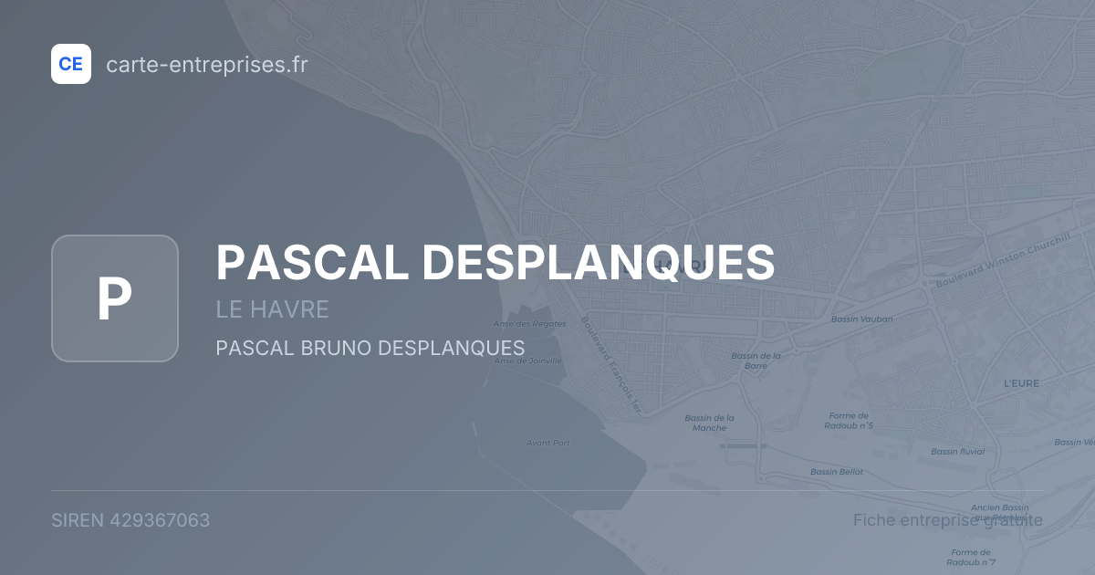 PASCAL DESPLANQUES — 429367063 — fiche entreprise