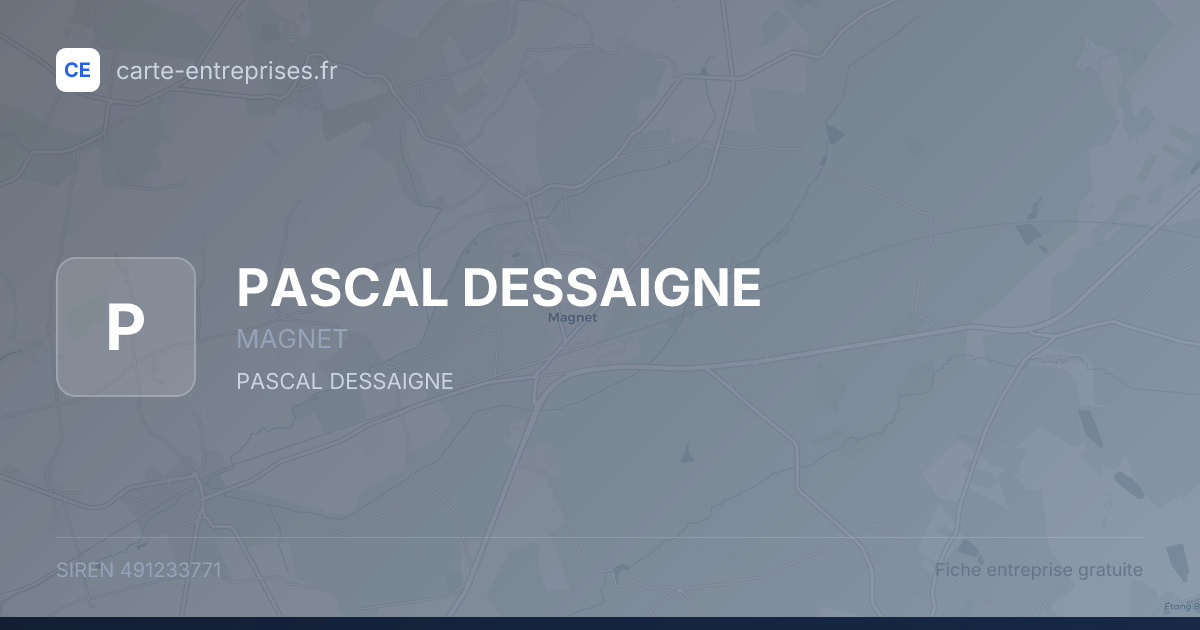 PASCAL DESSAIGNE — 491233771 — fiche entreprise