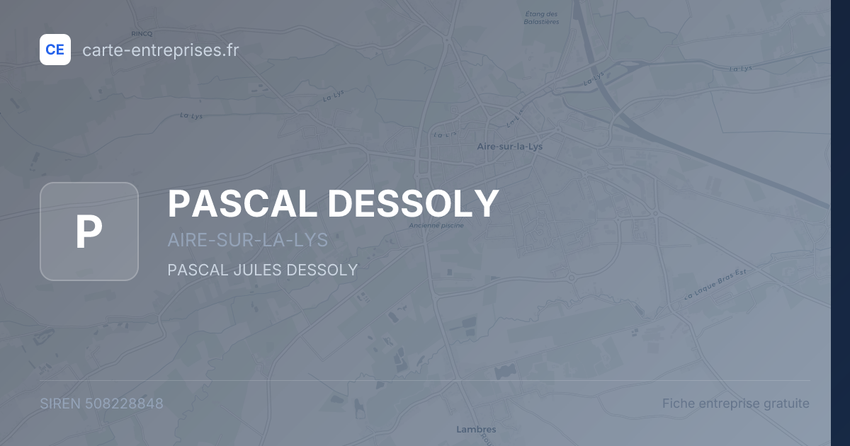 PASCAL DESSOLY — 508228848 — fiche entreprise
