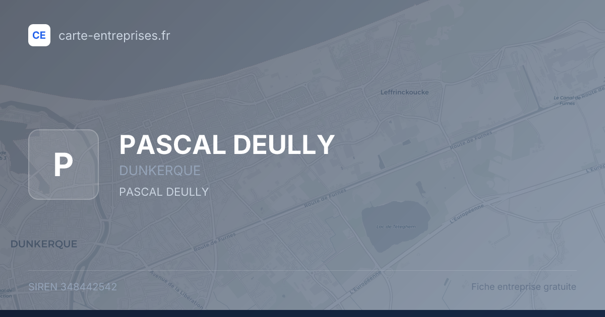 PASCAL DEULLY — 348442542 — fiche entreprise