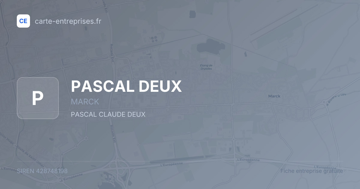 PASCAL DEUX — 428748198 — fiche entreprise