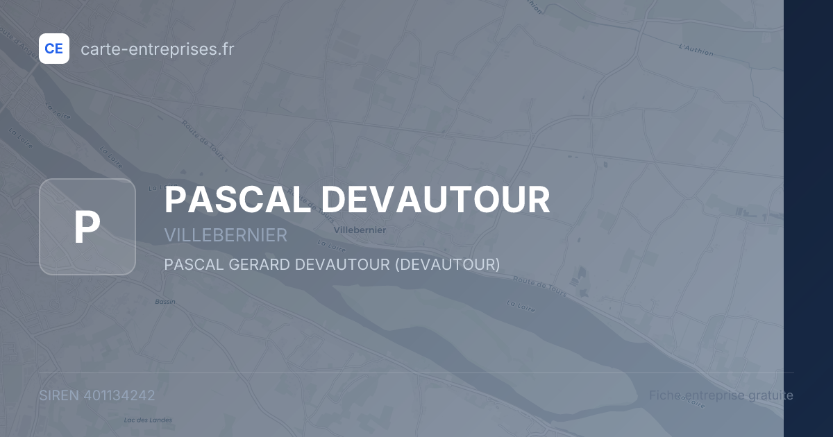 PASCAL DEVAUTOUR — 401134242 — fiche entreprise