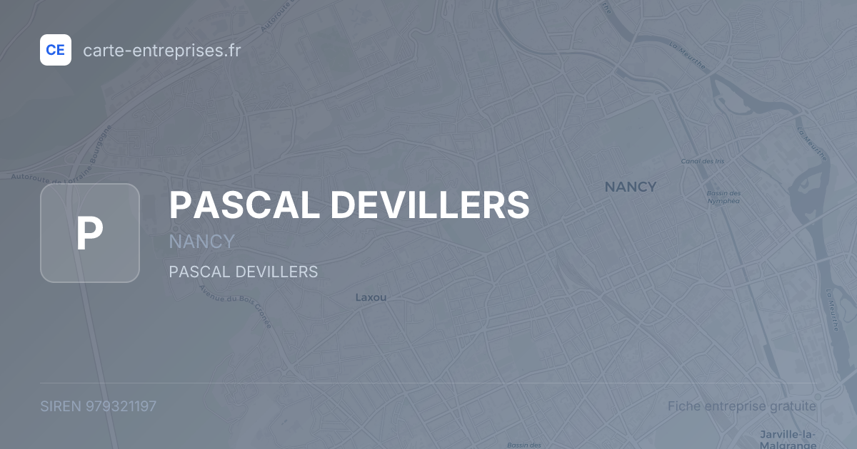 PASCAL DEVILLERS — 979321197 — fiche entreprise