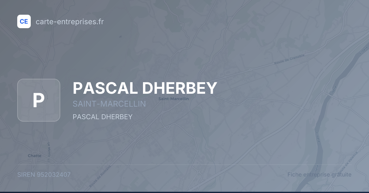PASCAL DHERBEY — 952032407 — fiche entreprise