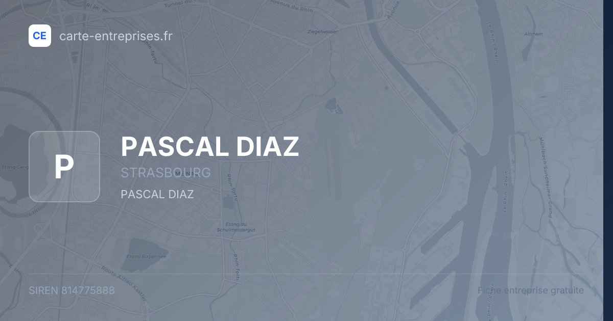 PASCAL DIAZ — 814775888 — fiche entreprise