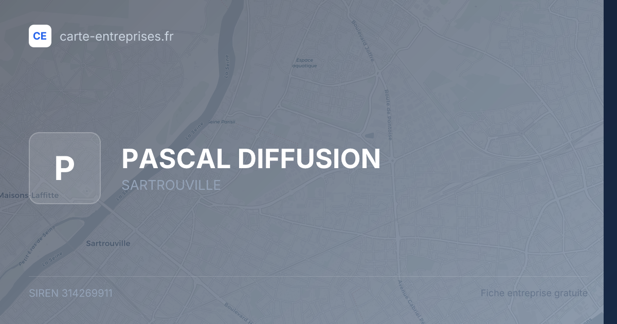 PASCAL DIFFUSION — 314269911 — fiche entreprise