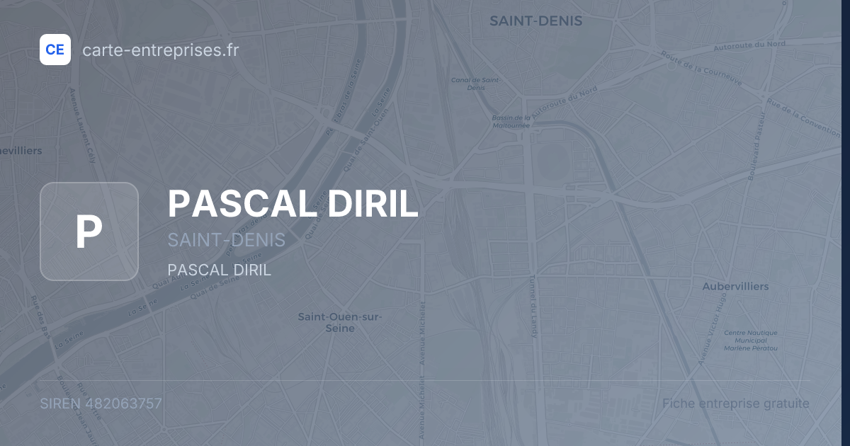 PASCAL DIRIL — 482063757 — fiche entreprise