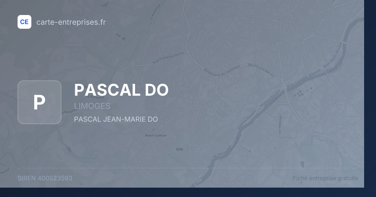 PASCAL DO — 400523593 — fiche entreprise