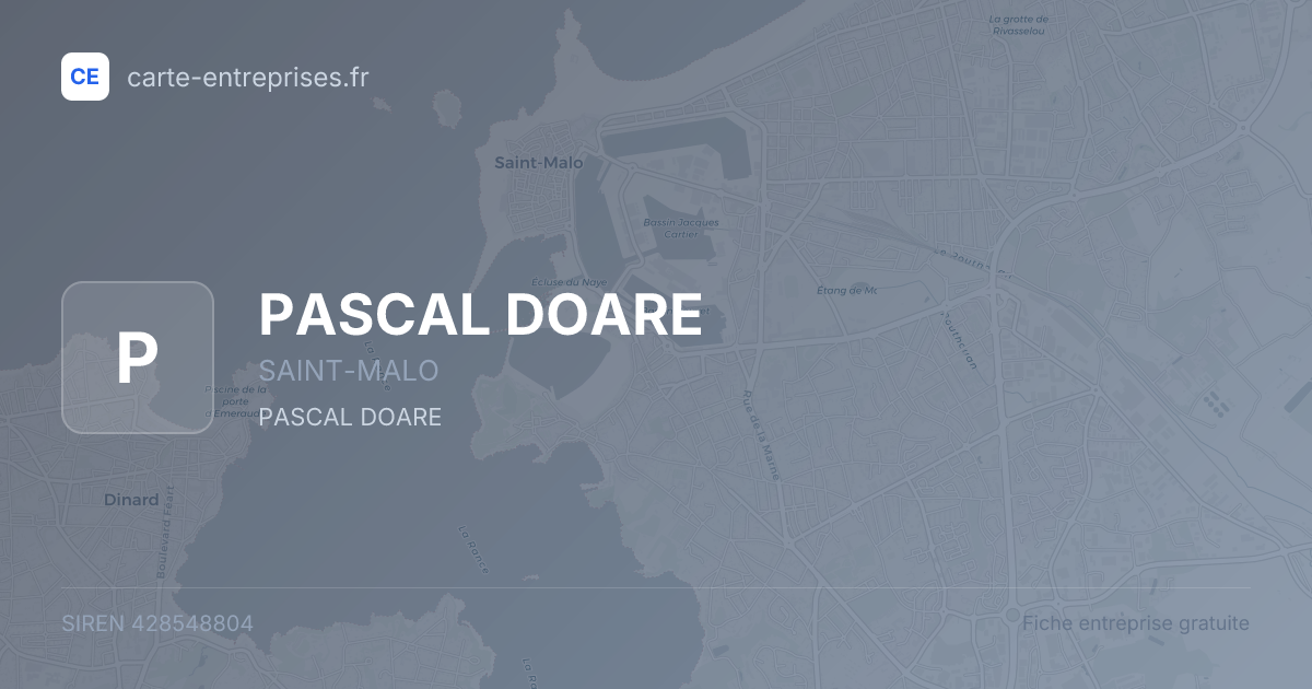 PASCAL DOARE — 428548804 — fiche entreprise