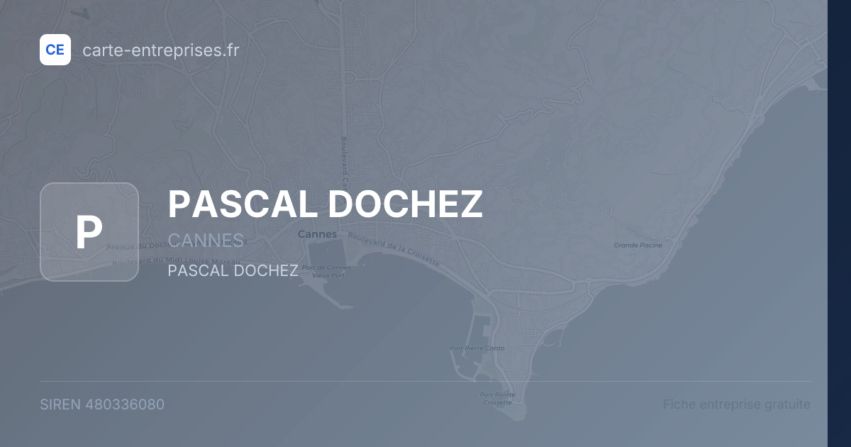 PASCAL DOCHEZ — 480336080 — fiche entreprise
