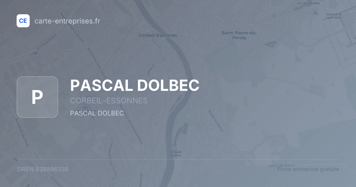PASCAL DOLBEC — 838898336 — fiche entreprise