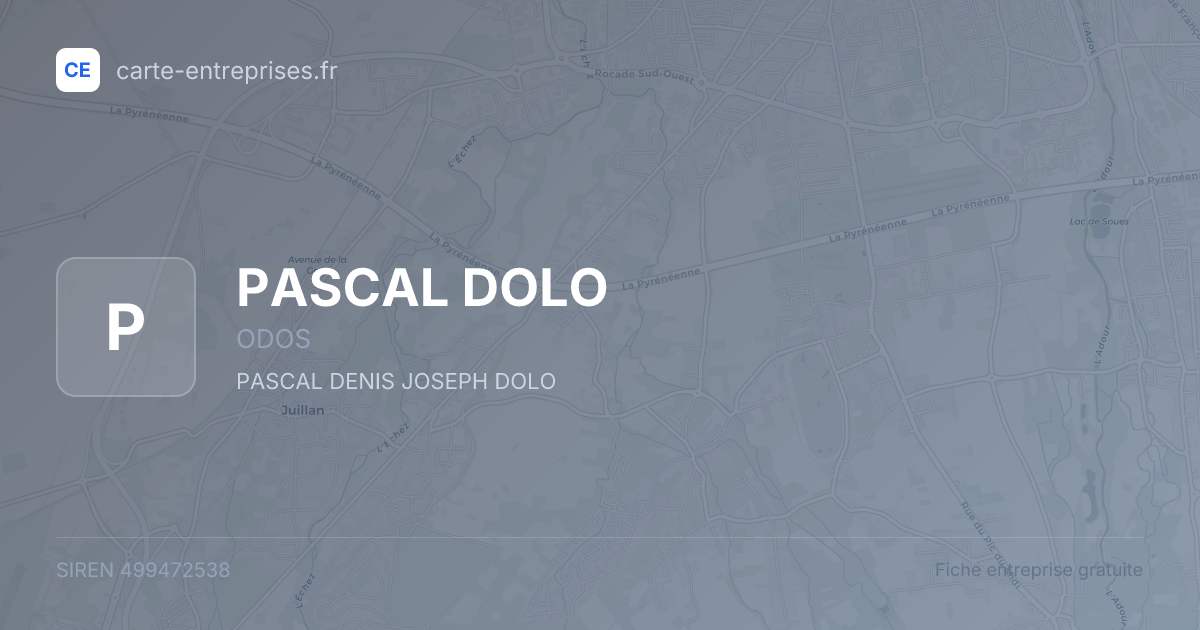 PASCAL DOLO — 499472538 — fiche entreprise