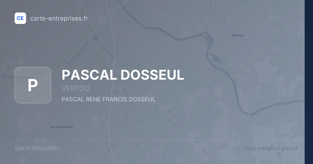 PASCAL DOSSEUL — 901540062 — fiche entreprise