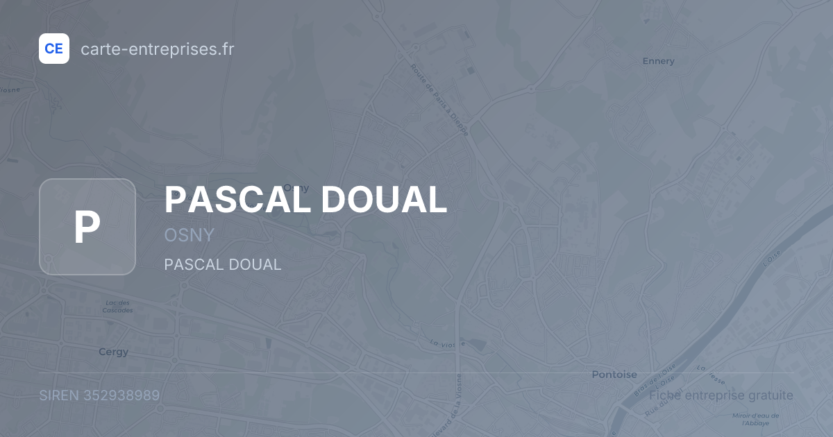 PASCAL DOUAL — 352938989 — fiche entreprise