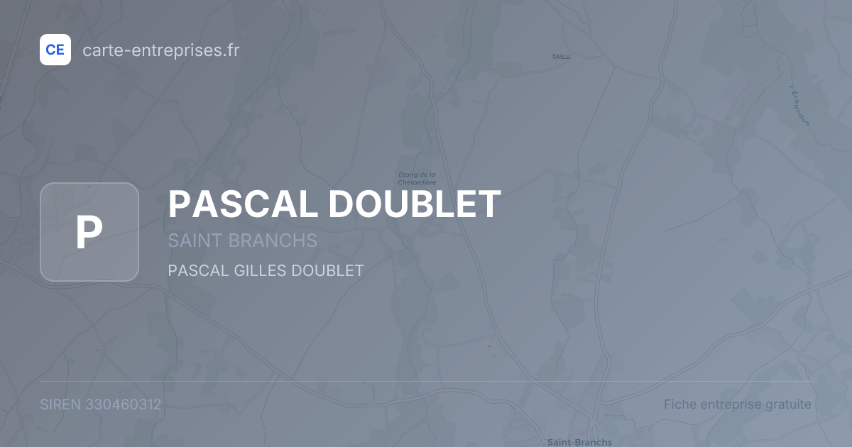 PASCAL DOUBLET — 330460312 — fiche entreprise