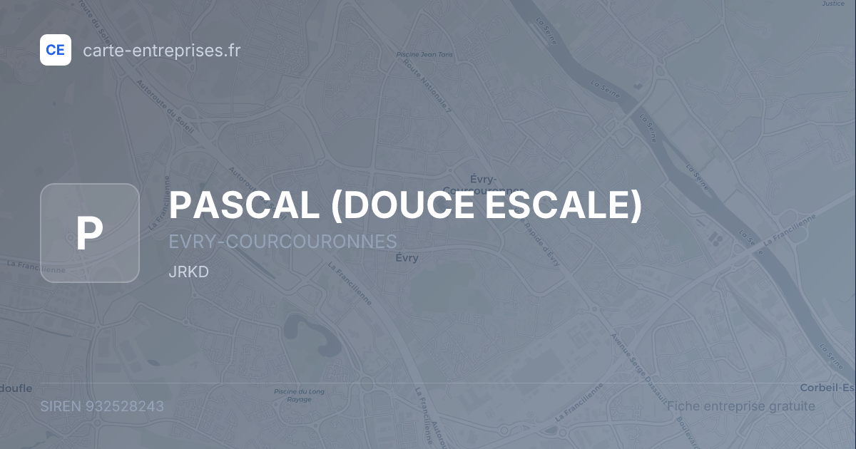 PASCAL (DOUCE ESCALE) — 932528243 — fiche entreprise