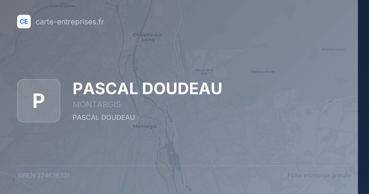PASCAL DOUDEAU — 324636331 — fiche entreprise