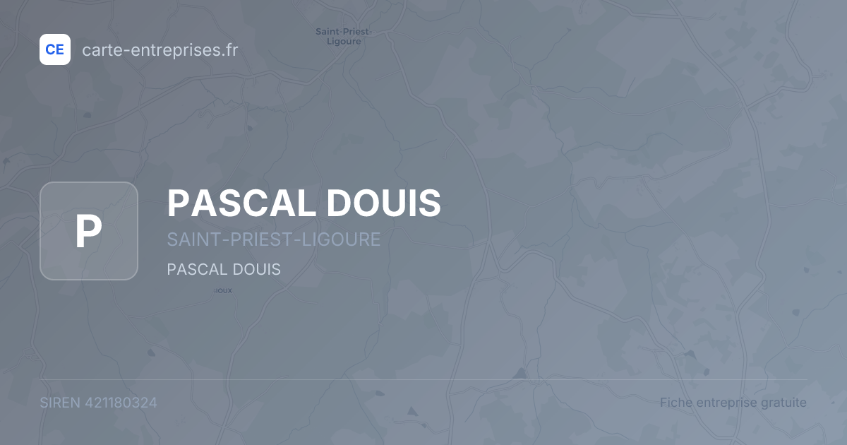 PASCAL DOUIS — 421180324 — fiche entreprise