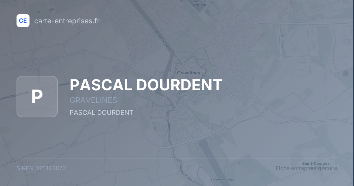 PASCAL DOURDENT — 076143072 — fiche entreprise