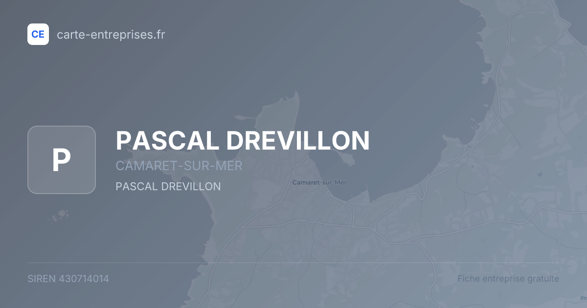 PASCAL DREVILLON — 430714014 — fiche entreprise