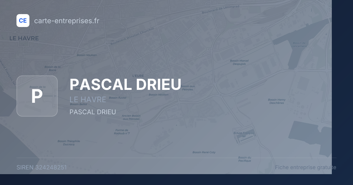 PASCAL DRIEU — 324248251 — fiche entreprise