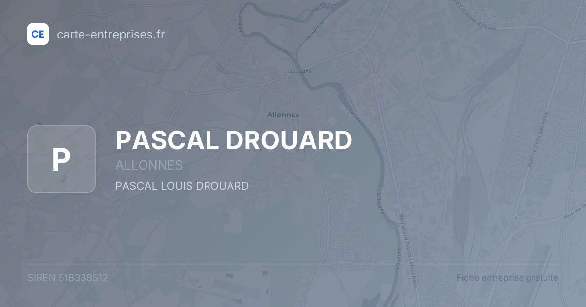 PASCAL DROUARD — 518338512 — fiche entreprise